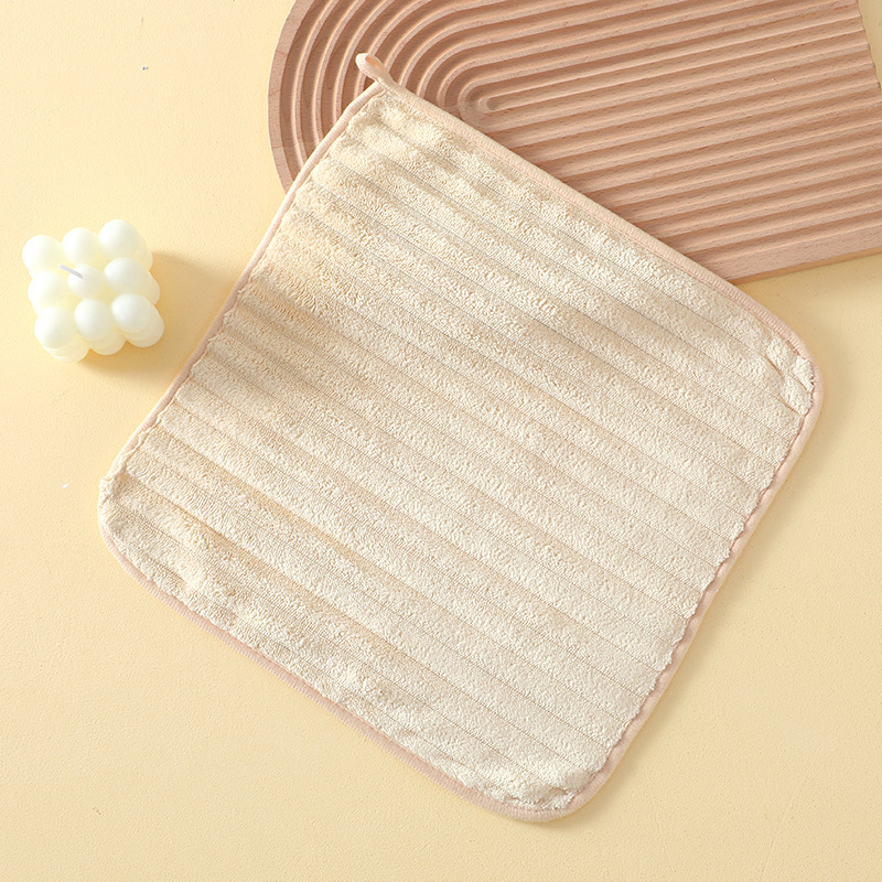 Hand Towel, Square Towel, Hangable, Cute, for Children, Household, Absorbent, Quick-Drying, Bathroom, Kitchen, Square, for Adults