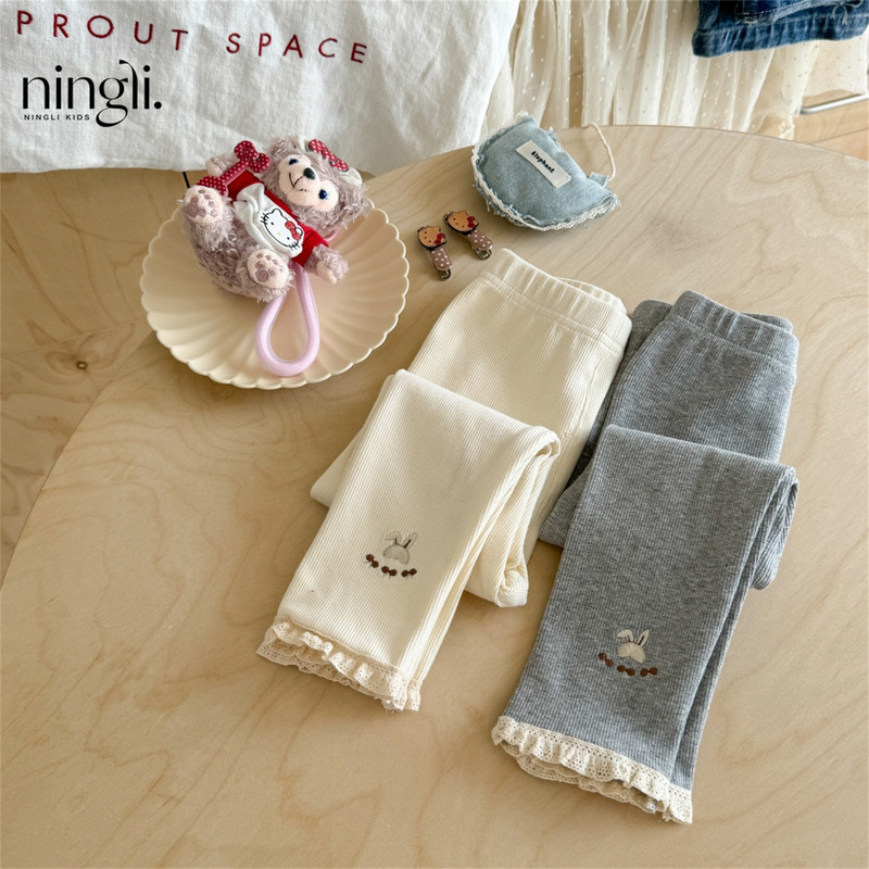 Ningli 女の子春と秋のレギンス新しいスタイルの小さな女の子ベビー秋スタイル子供のアウターウェア子供服秋パンツ|undefined