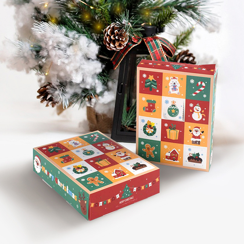 クリスマスブラインド箱趣味空紙箱現物スタンプ音楽自作サプライズプレゼント箱 (5pcs/バッグ) を加工する|undefined