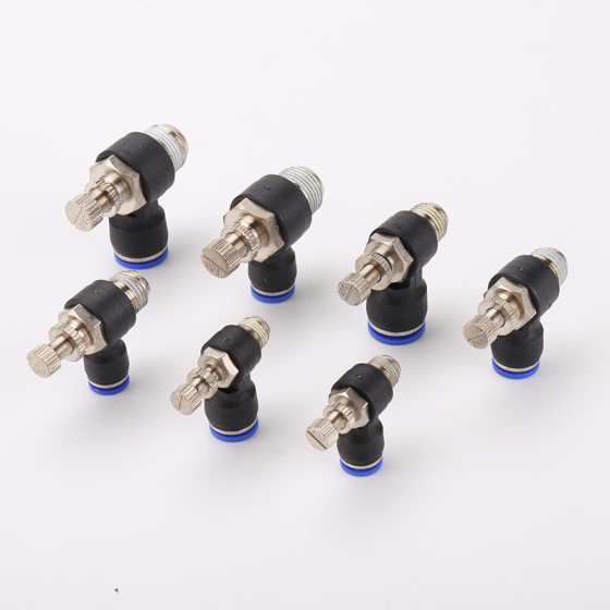 SL pneumatic quick connector throttle valve speed control valve SL4-M5/6-01/8-02/10-03/12-04 control valve