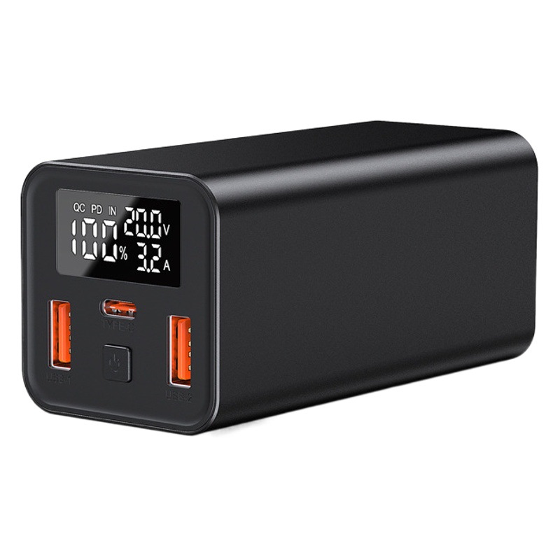 Metal 65W súper rápido carga móvil portátil tesoro de carga 20000 mA voltaje en tiempo real y pantalla actual