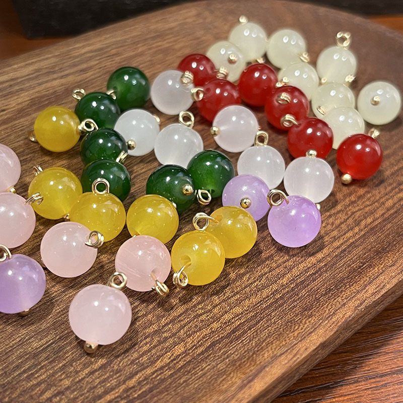 国风中式旗袍盘扣玻璃圆珠纽扣汉服唐装衬衫仿玉石扣厂家现货批发