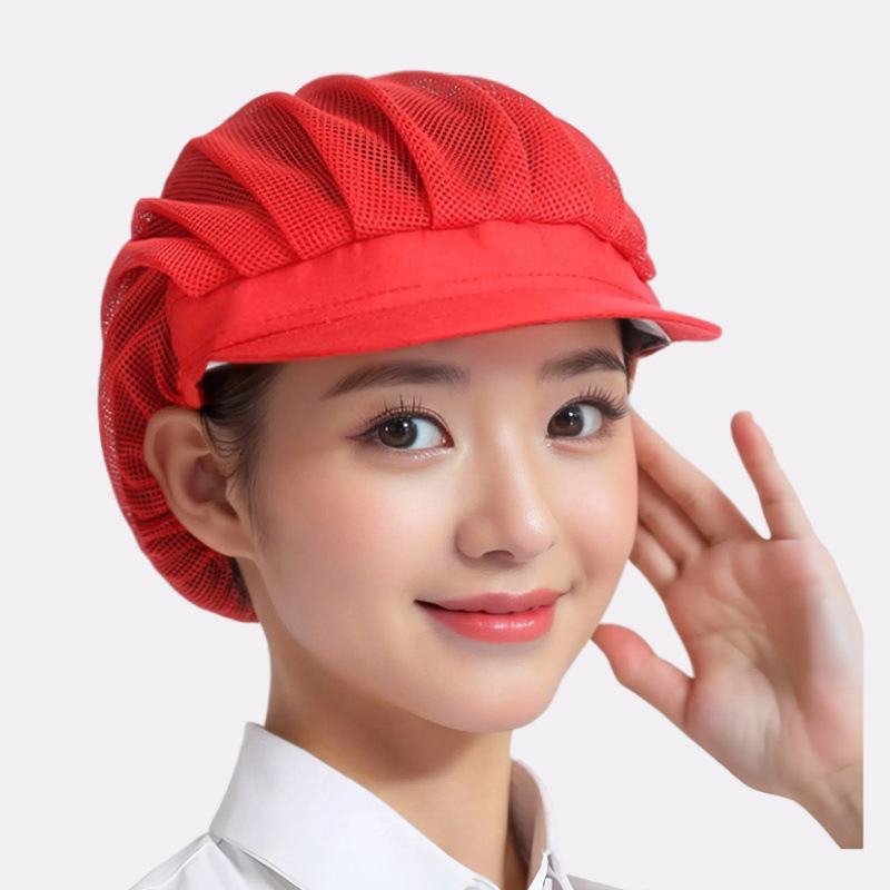 Sombrero de taller de alimentos respirable a prueba de humo de aceite sombrero de cocina sombrero de cocinera sombrero de cocinera sombrero de trabajo