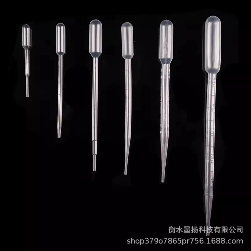 Одноразовая пластиковая капельница с градуированной капельницей 0,2 мл 0,5 мл 1 мл 2 мл 3 мл 5 мл Пипетка Пастера