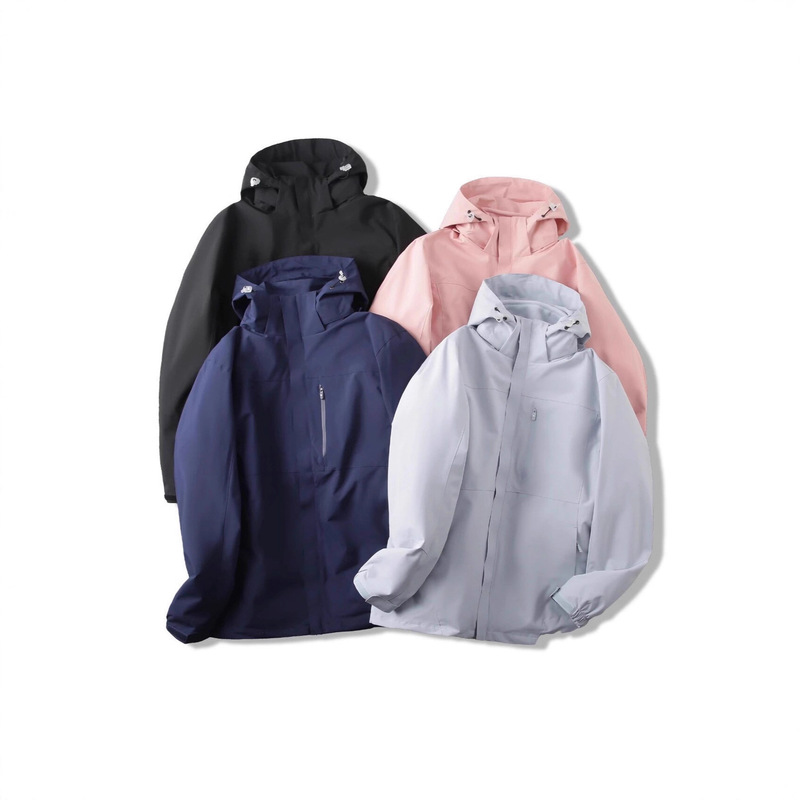 Autumn and Winter Men's Three-In-One Liner Fleece Outdoor Loose Casual Detachable Jacket Windproof and Rainproof Jacket