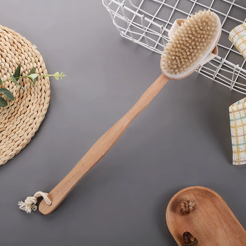 Amazon Cross-border Bristle Brush Massage, Bathing Brush Handburse Bath Brush Brush Round Bath Brush Brush Hemu Bath Brush