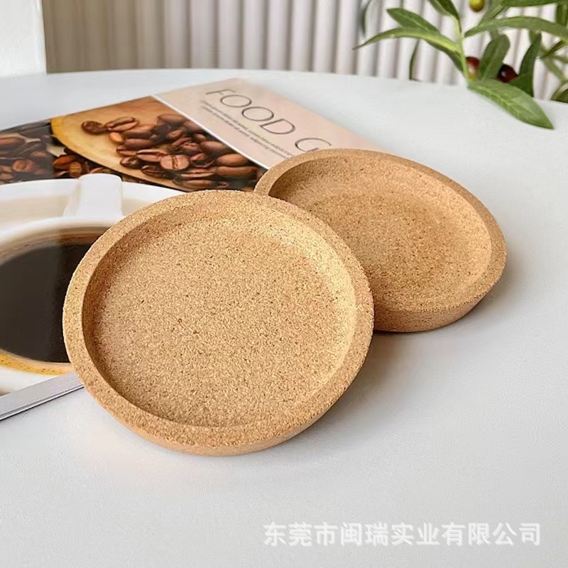 立体防滑软木杯垫 可印logo创意杯垫软木垫片 隔热水杯垫子可吸水-阿里巴巴