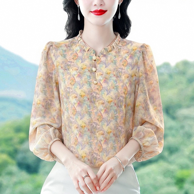 summer elegant shiffon shirt