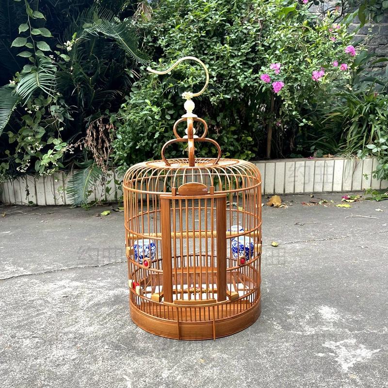 贵州画眉鸟笼竹制画眉鸟笼子八哥鸟笼广式鸟笼云雀鸟笼广西广笼厂