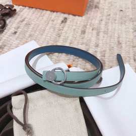 女士细腰带H家新款kelly真皮配裙装饰百搭毛衣裤子连衣裙凯莉皮带