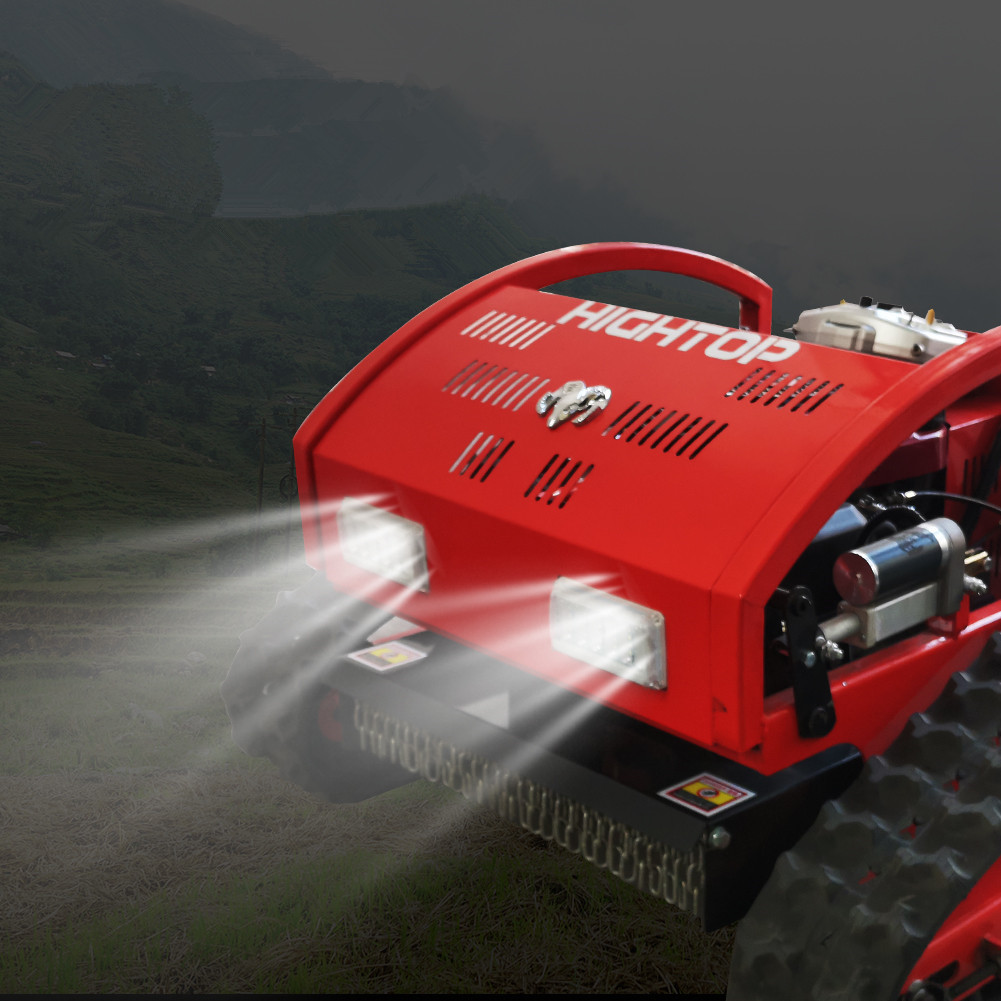 出口日本小型遥控履带割草机 油电双用农田碎草机 果园荒地除草机