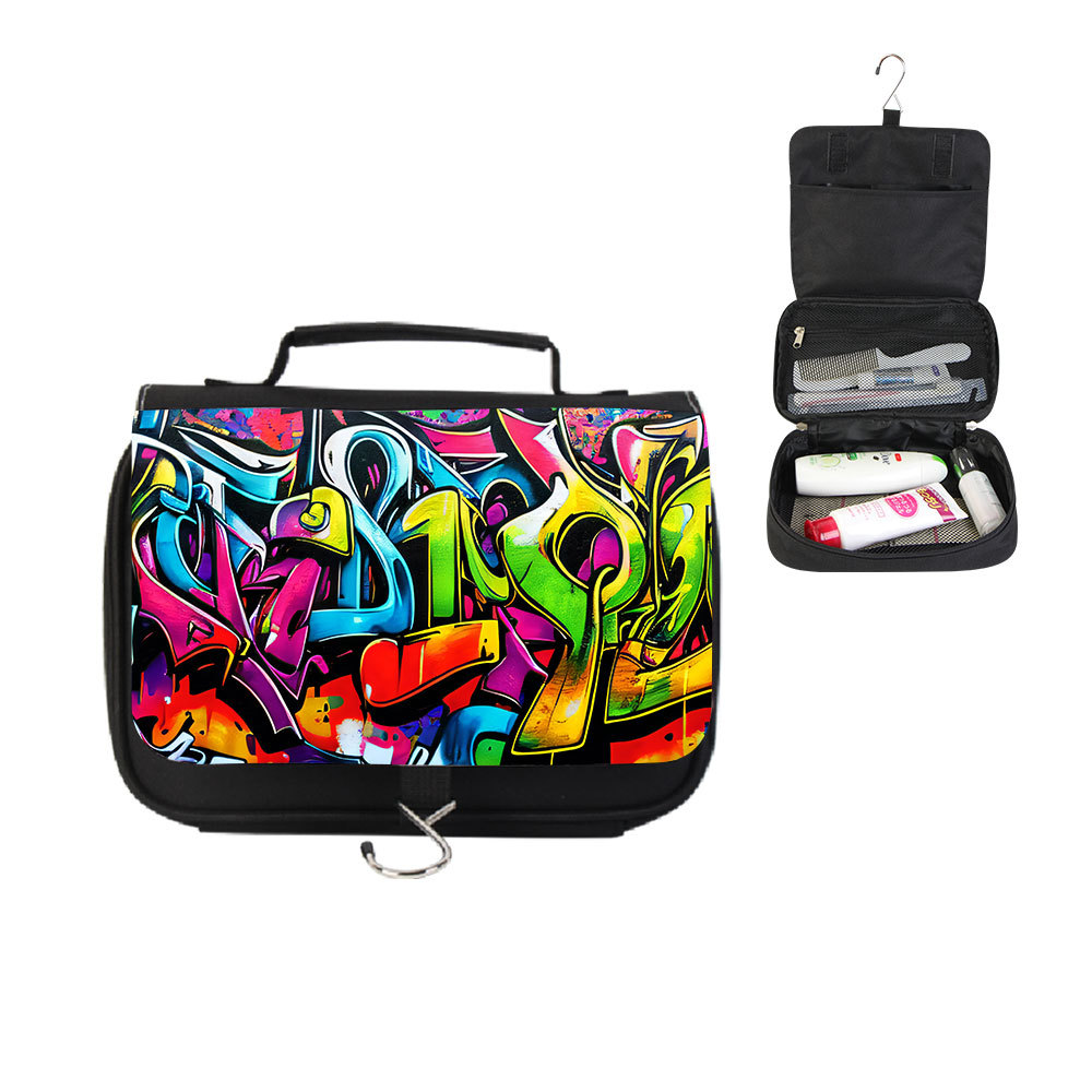 커넥터 그래피티 프린트 출장 가방