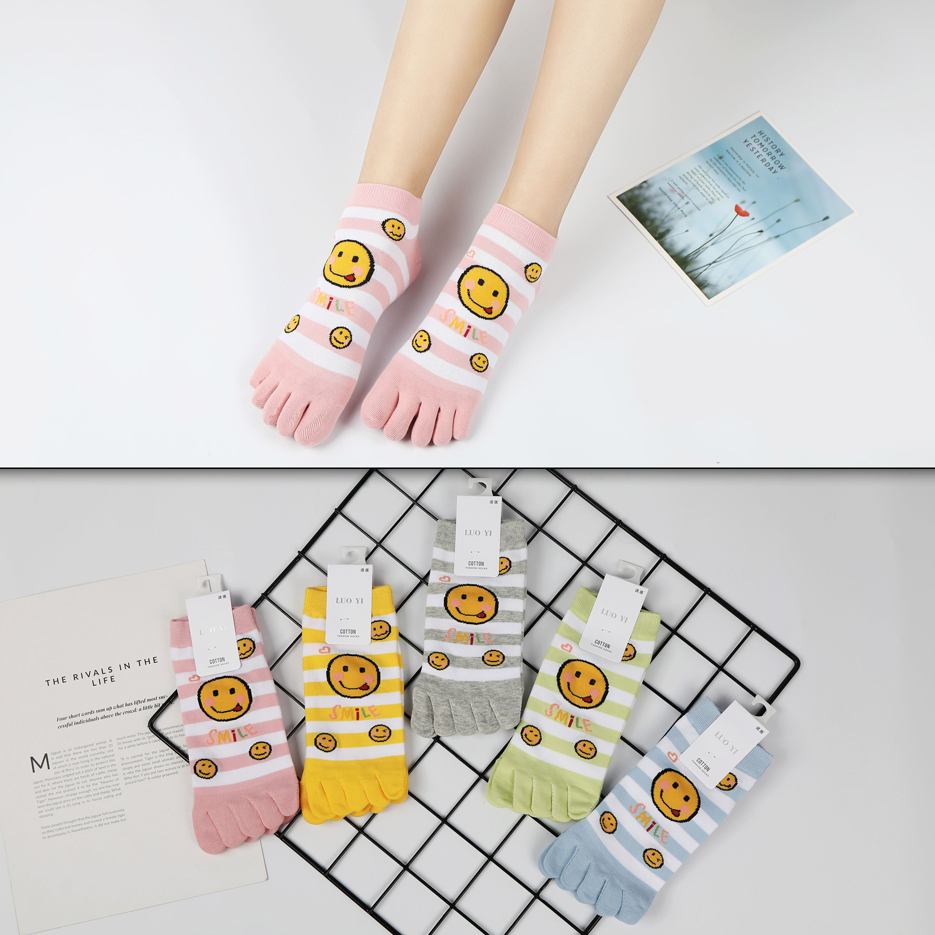 Summer women's cartoon cute thin Tabi
