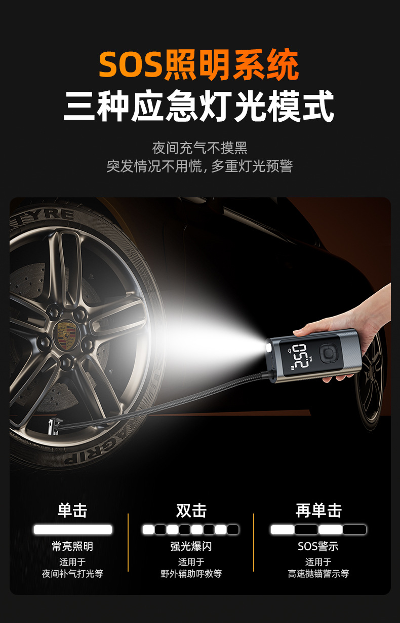 Car Wireless Inflator Portable Electric Air Pump for Car Tires