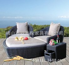 戶外家具休閑椅室外桌椅沙發藤椅餐雙人愛心型組合桌椅T566