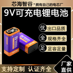 9V万用表对讲机USB充电锂电池九伏6F22话筒麦克风方形吉他电池块