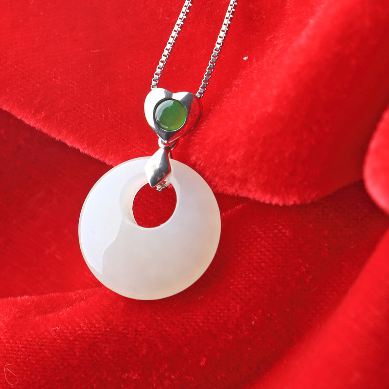 和田白玉吊坠0019