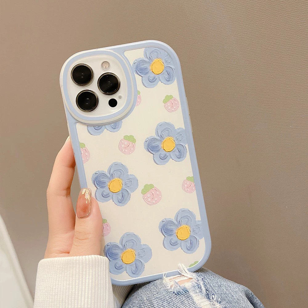 Apple, compatible strawberry, iPhone17 Pro, iPhone 11, protective phone case, flowered, iphone