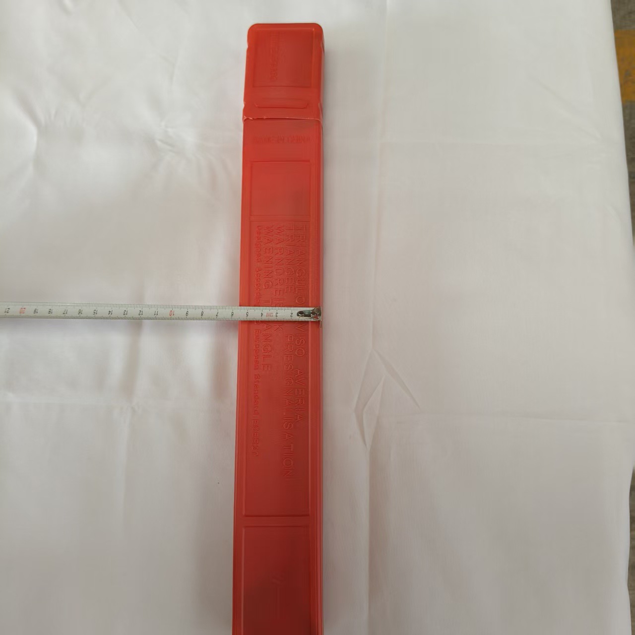 Small red box tripod PVC car warning sign vehicle tripod reflective stand accident road sign emergency