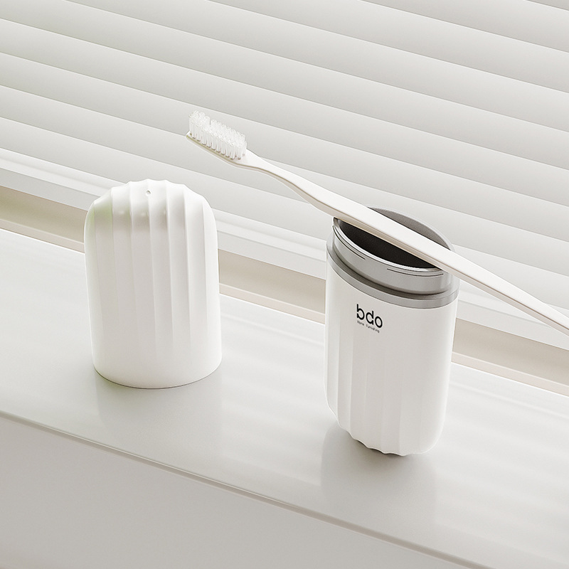 Travel mouthwash cup, toothbrush and toothpaste storage box, travel portable toothbrushing cup, travel toiletry set