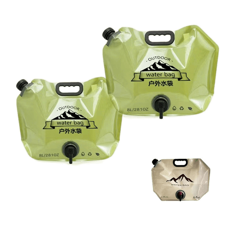 bolsa de agua portátil de almacenamiento de agua de campamento al aire libre escalada portátil plegable turismo plástico blando almacenamiento de agua de gran capacidad de espesamiento image 5