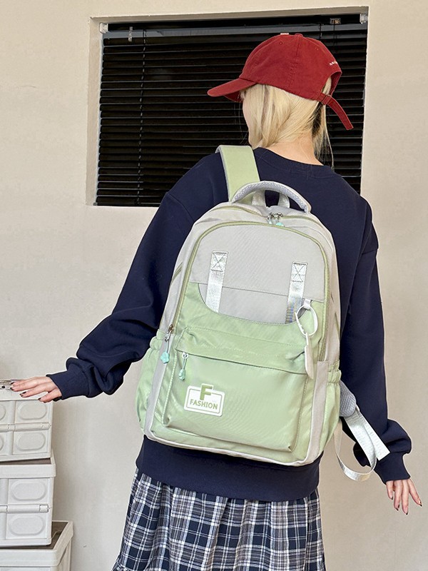 Estilo universitario, ligero, impermeable, mochila escolar para estudiantes universitarios de secundaria y preparatoria, mochila de viaje de ocio resistente al desgaste, fábrica transfronteriza al por mayor