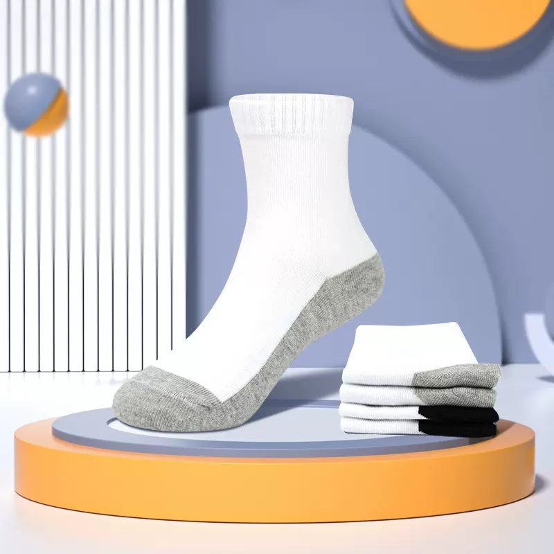 学生儿童运动袜子男女透气耐脏易洗休闲四季防臭中筒棉袜子批发