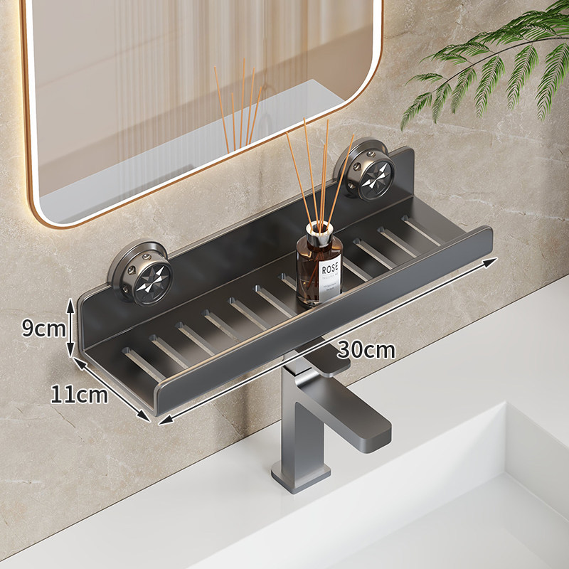 Estante Multifuncional de Almacenamiento para Baño, Sin Perforación image 13