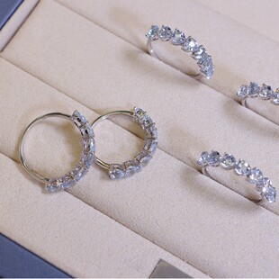 Pt900 Aquamarine Finished Product, Heart-Shaped Aquamarine Ring, Natural Heart-Shaped Cutting Process, Aquamarine 1.55 Grams