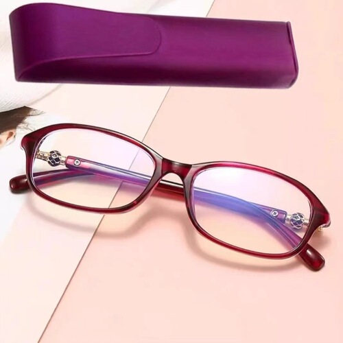 Anti-blue light reading glasses for women, fashionable, ultra-light and elegant, German anti-fatigue, anti-radiation, high-definition, old light, presbyopia