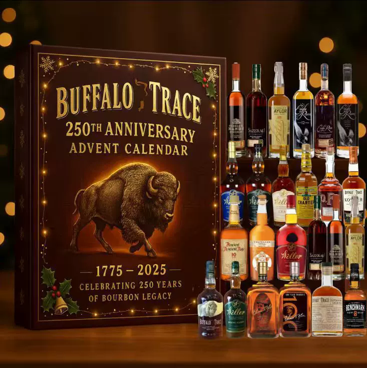 新250周年Buffalo Trace威士忌降临节日盲盒圣诞树装饰亚克力挂件