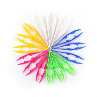 Children's Toy Accessories Colorfulful Bean Tweezers Wholesale Handmade DIY Bean Picking Tools Plastic Clips Factory Direct Sales