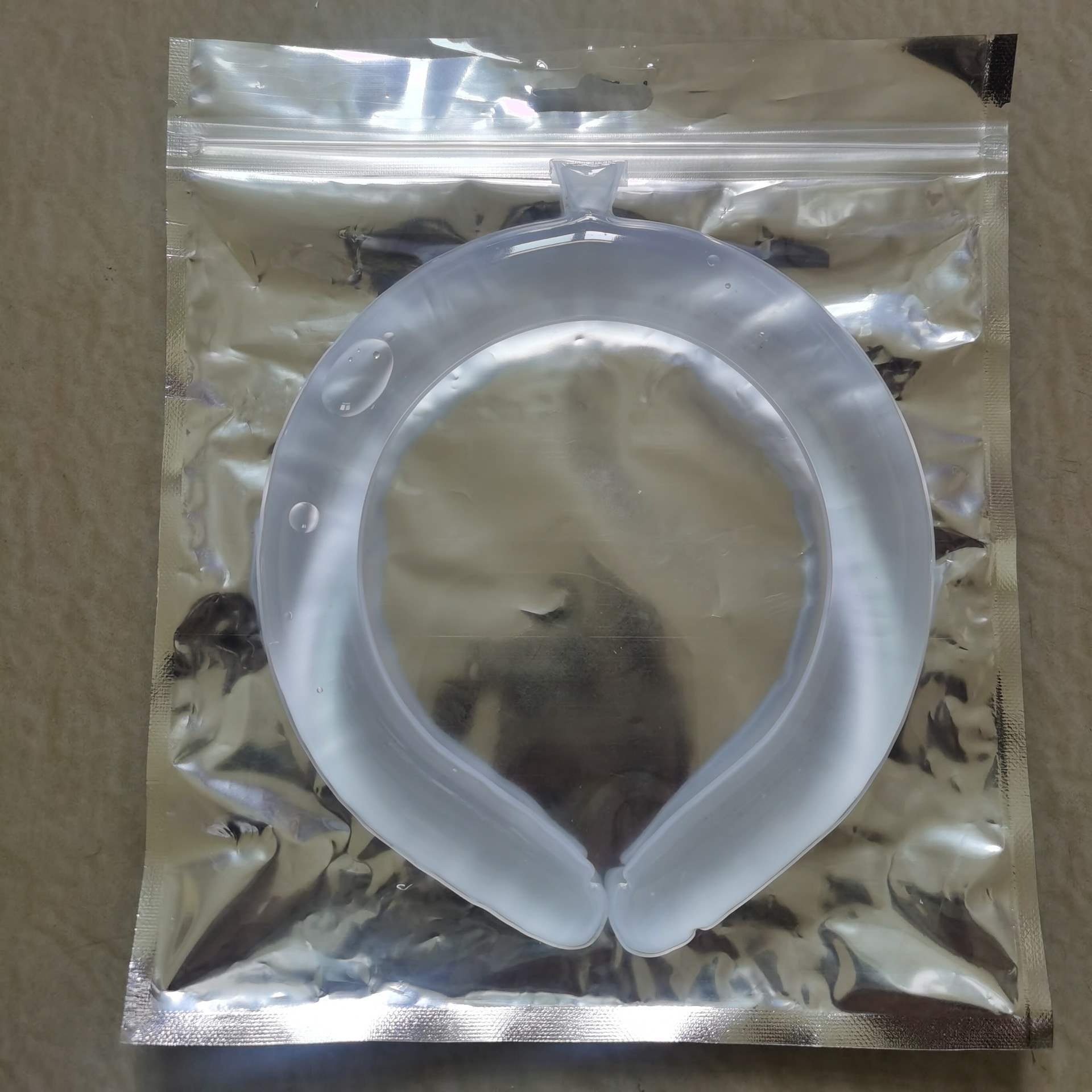 One -generation bag is packed white