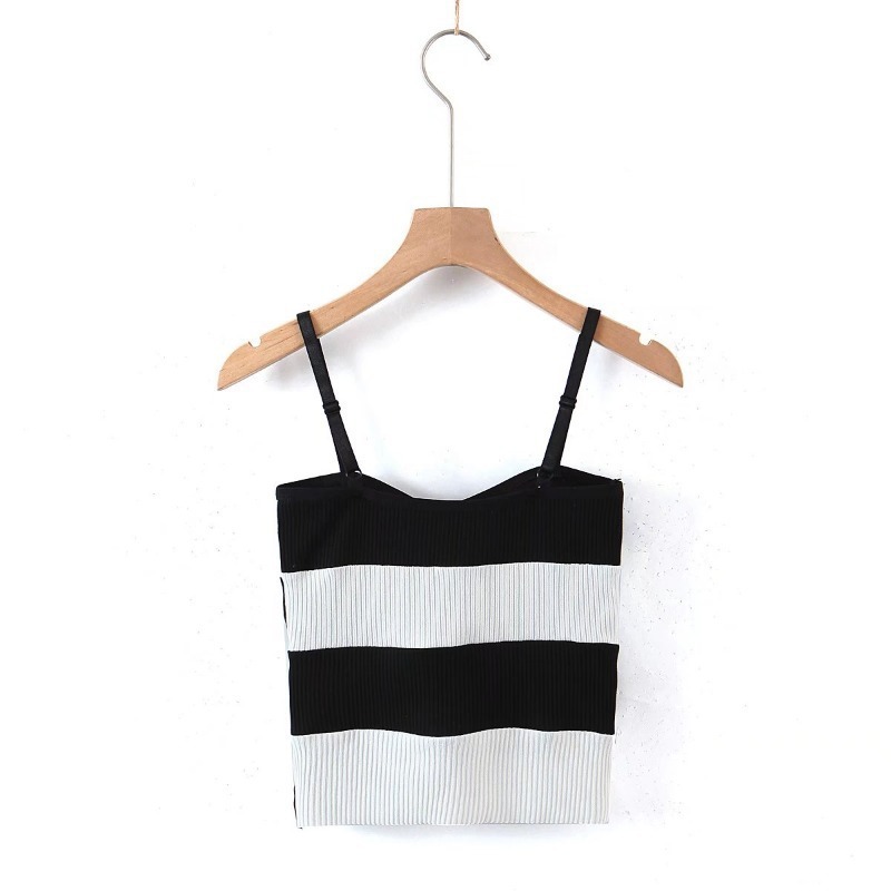 color-blocking contrasting slim fit camisole NSXDX117549