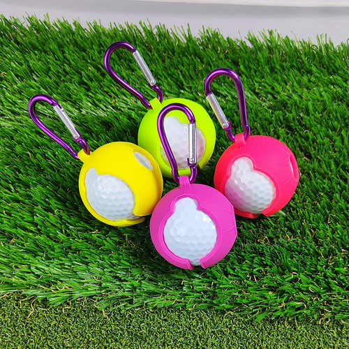 Golf silicone ball cover, environmentally friendly golf ball protective cover, golf ball jacket that can hang a single ball