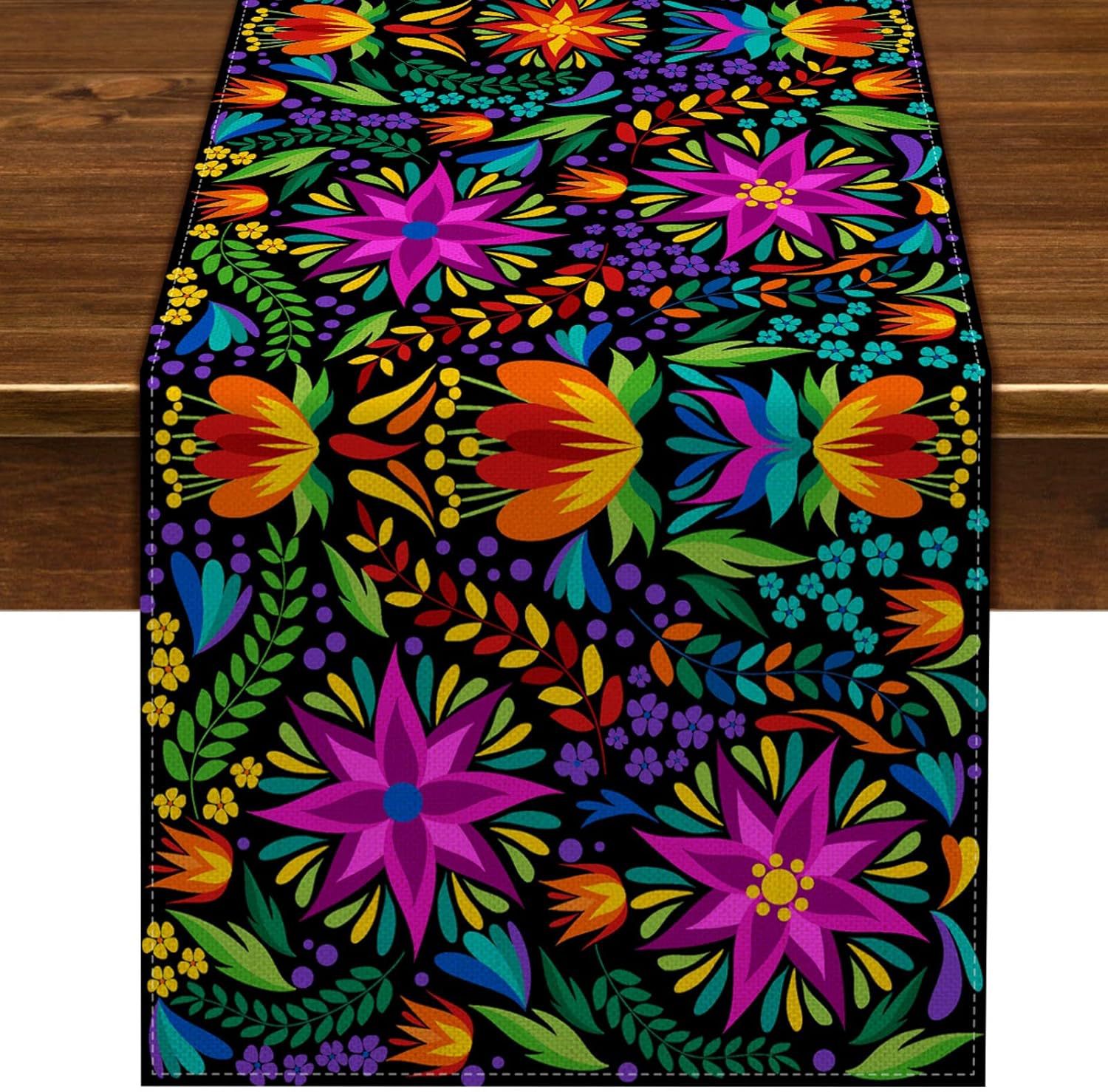 Transfronterizo 2024 Amazon nuevo tema de carnaval fiesta decoración de mesa de lino tabla de bandera mesa de comedor restaurante