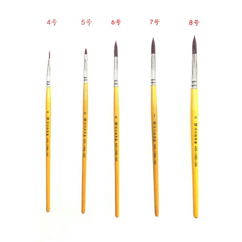 Pincel para Porcelana Dental de Nailon para Reparación Estética y Laboratorio Dental