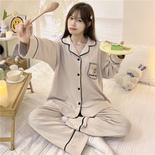 2025牛奶丝180g新款新款睡衣女春秋季开衫款家居服M-2XL