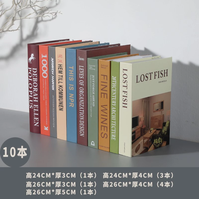 Современные и минималистичные украшения, книжная полка на столе, домашний декор