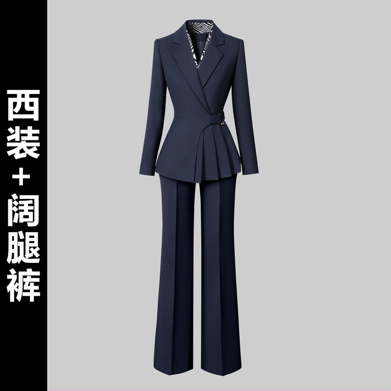 职业西装套装女秋冬气质收腰酒店前台工装珠宝店售楼部工作服高端|undefined