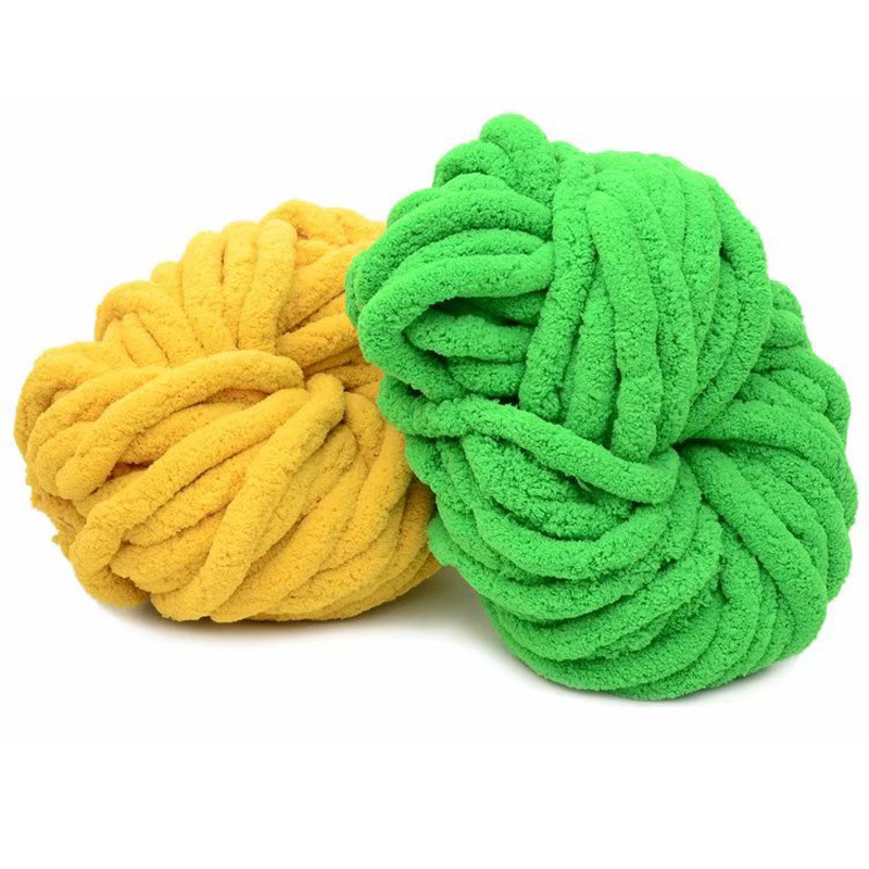 香肠线超粗冰岛线手编抱枕围巾帽子包包外贸毯子线 diy猫尾巴毛线