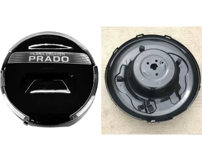 Eastern Version Spare Tire Cover, Spare wheel cover - black-cover-with-sign-base