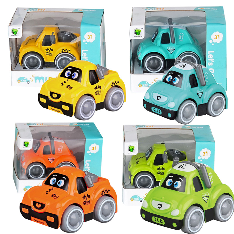 Los niños de comercio exterior montado pista deslizante coche catapulta coche juguete DIY caja portátil estacionamiento lote modelo de coche de juguete