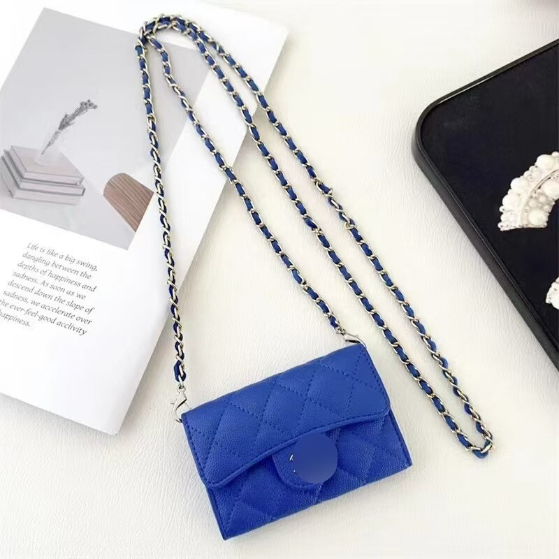 Suitable for Samsung, Huawei, Oppo Bluetooth earphone cases, new coin purse, universal earphone case, new small Chanel-style card holder