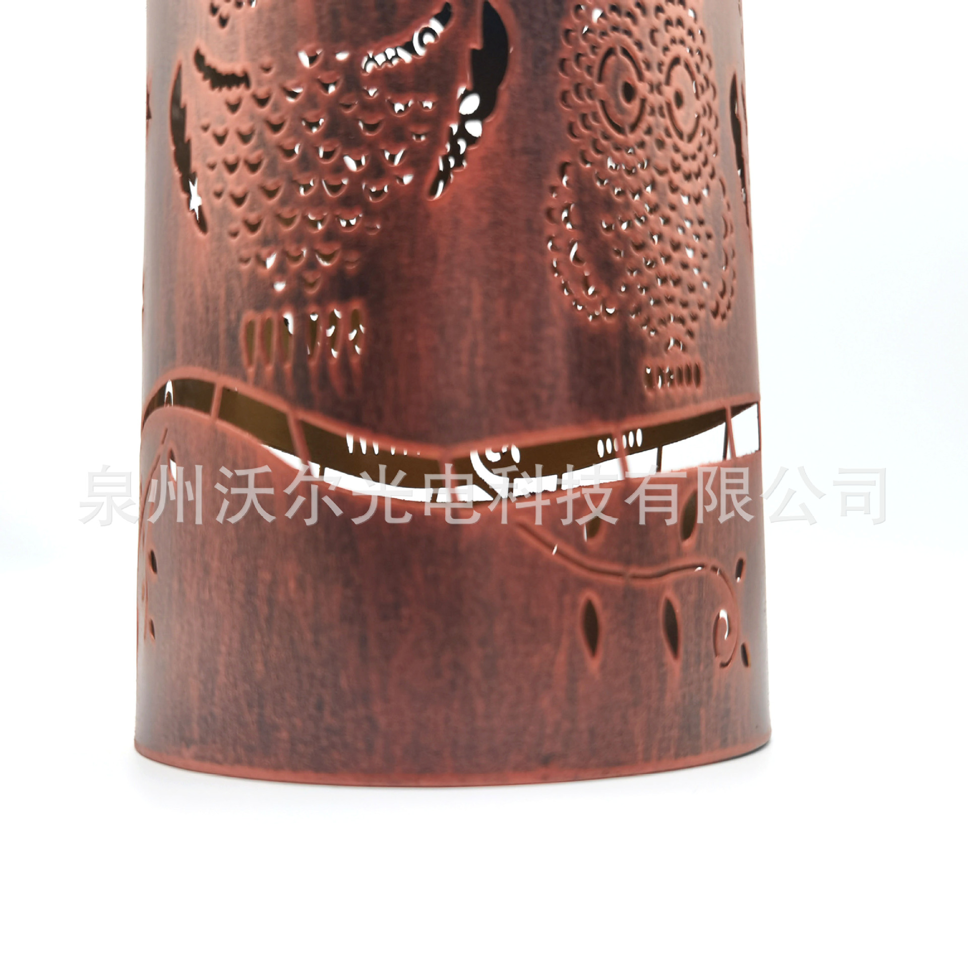 亚马逊热销LED 猫头鹰镂空太阳能灯笼庭院装饰灯草坪灯挂树灯IP65