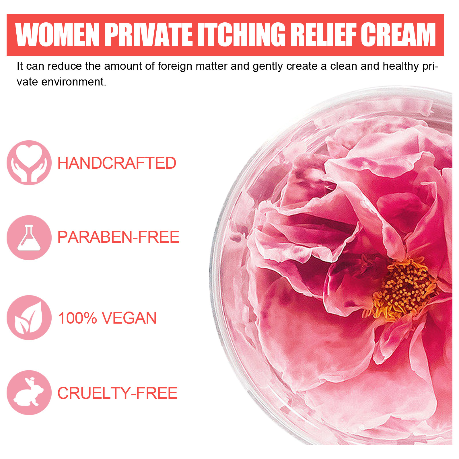 EELHOE Women's Body Cream Relieves Itching Discomforts Mild, Non irritating Cleaning and Odor Care_voghion.com