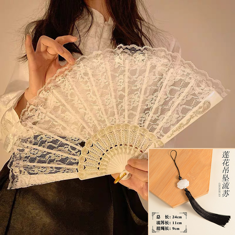 高級緑竹扇子古風中国風ダンス扇子女性プレゼント漢服チャイナドレス夏折り畳み扇子|undefined