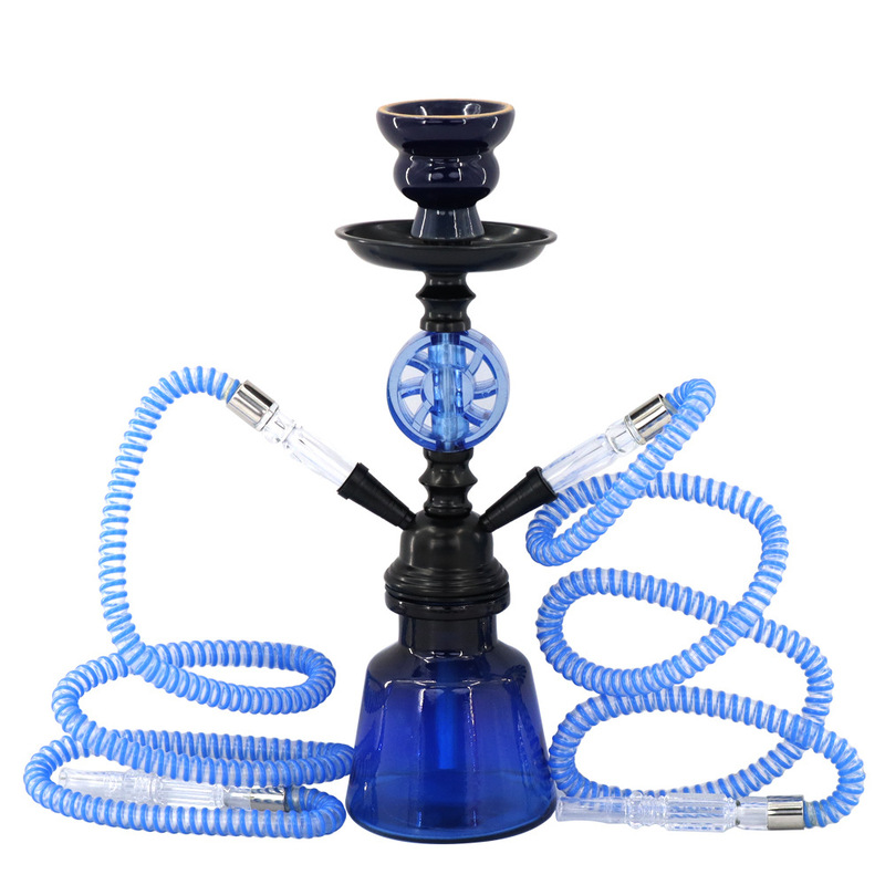 Cross-Border New Small Arabian Hookah 1 Tube 2 Tubes Large Quantity in Stock Factory Wholesale Hookah Shisha