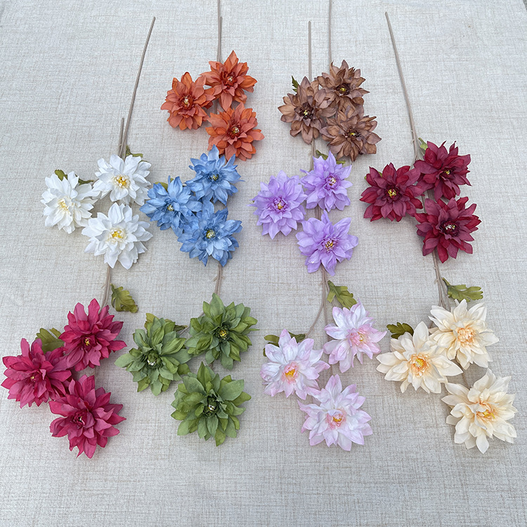 TeHui3 tête revêtement dailihua fleur artificielle mariage salle décoration fausse fleur en gros