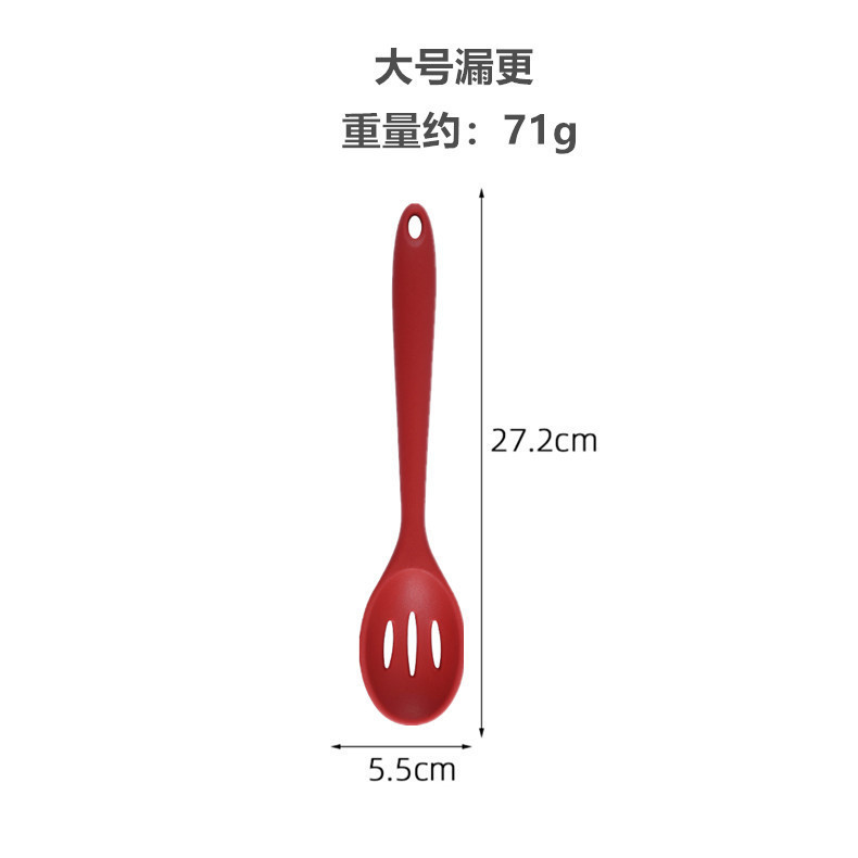一体式硅胶勺子FDA全包密勺汤勺搅拌密更搅拌沙拉勺更汤匙现货供|undefined